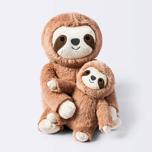 Brown Sloth Plush Animal With Mini