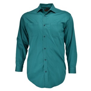 Falcon Bay Men's Cotton Works Performance Solid Long Sleeve Sport Shirt - 1 of 3