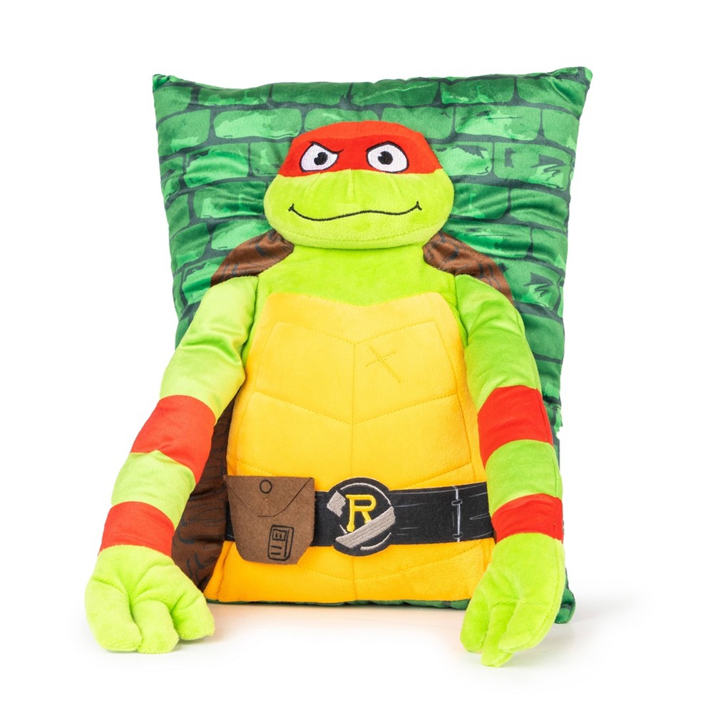 Photos - Pillow Teenage Mutant Ninja Turtles Raphael 3D Kids' Soft Snuggle 