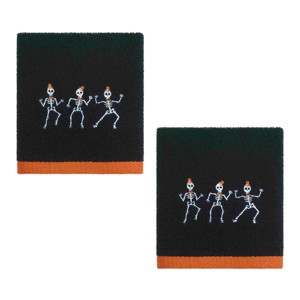 Avanti Linens Skeletons Halloween 2-Pack Hand Towels - 1 of 3