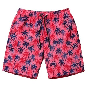 Mens Quick-Dry Swim Shorts Bathing Suits - 1 of 4