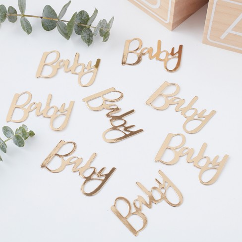 Baby Foiled Confetti Gold Target
