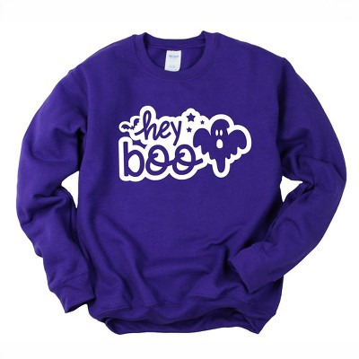 Simply Sage Market Women's Graphic Sweatshirt Hey Boo Ghost