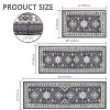 TOBILI Kitchen Rugs Sets 3 Piece,Non Slip Kitchen Rugs and Mats Non Skid Washable, Bohemian Kitchen Floor Mat Farmhouse for Hallway Entryway£¬gray - 3 of 4