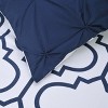 Reversible Pinched Trellis 100% Cotton Duvet Cover Set by Blue Nile Mills - 3 of 4