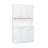 Okak Kitchen Buffet Cabinet with 6-Doors Multifunctional Sideboard Cabinet with 1-Open Shelves and 1-Drawer - 2 of 4