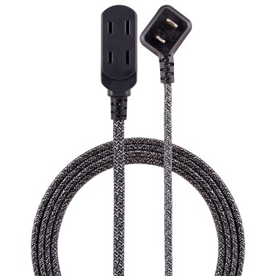 Photo 1 of 3 Outlet Polarized Extension Cord Dark Gray