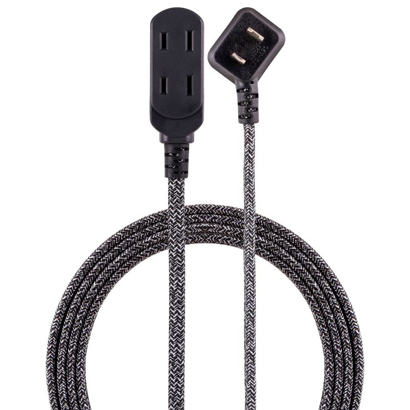 Cordinate 15&#39; 3 Outlet Polarized Extension Cord Dark Gray, 1 of 11