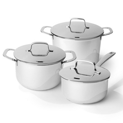 Alva Maestro Professional Stainless Steel Cookware Set Premium Stock Pot & Saucepan with Lids Non-Toxic Induction & All Stovetop Compatible Oven Safe