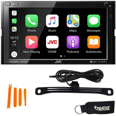 JVC KW-M855BW Compatible with CarPlay, Wireless Android Auto + Back-Up Camera