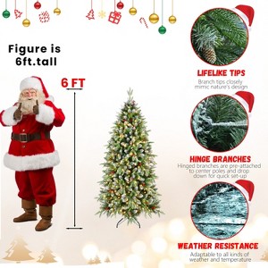 Aghana Digitals 6ft Decorated Automatic PE/PVC Christmas Tree - 1 of 4
