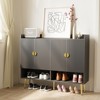 ELECWISH Large Modern Shoe Cabinet Organizer With Doors for Closet, Entryway - 3 of 4