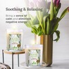 Magnificent 101 Long Lasting Set of 3 White Sage Leaf Scented Smudge Candle | 3.5 Oz Each - 42 Hour Burn | Soy Wax Candle - 3 of 4