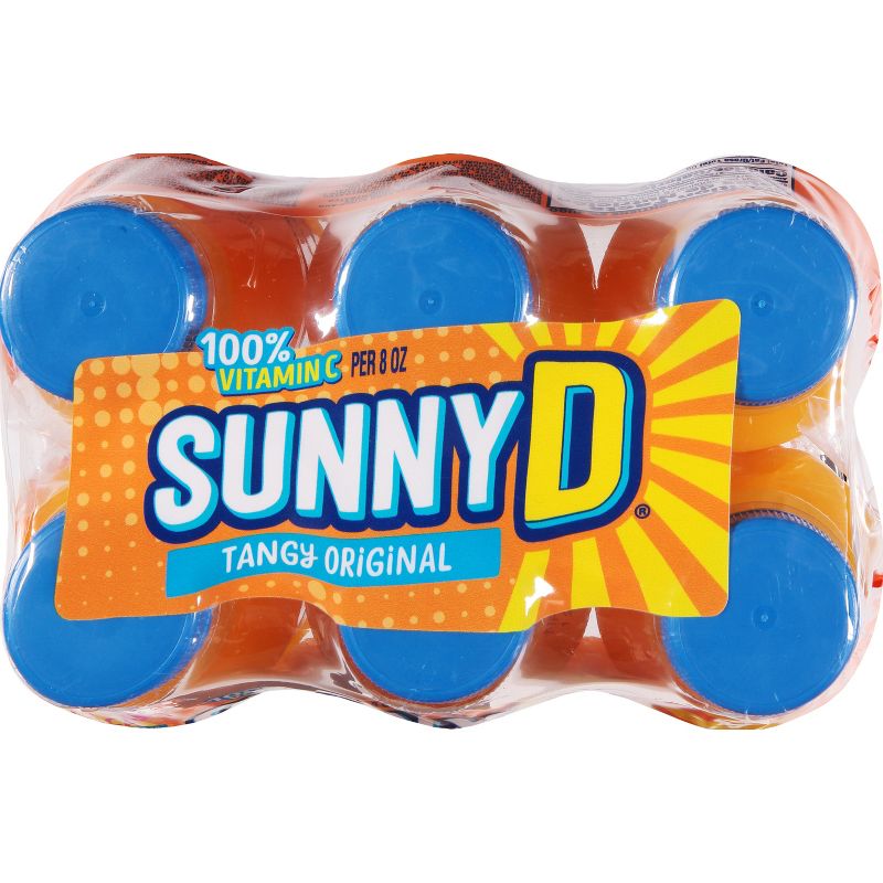 SunnyD Tangy Original Orange Flavored Citrus Punch Bottles - 6pk/10 fl oz, 6 of 8