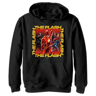 Boy's The Flash Boxed Superheroes Pull Over Hoodie - Black - Small : Target