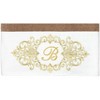 Linum Home Textiles 100% Turkish Cotton MONICA Gold Thread 2PC Embellished Bath Towel Set - 3 of 3