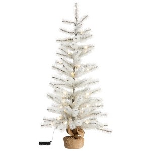 The Lakeside Collection Outdoor Winter Lighted Tinsel Tree - 36" - 1 of 4