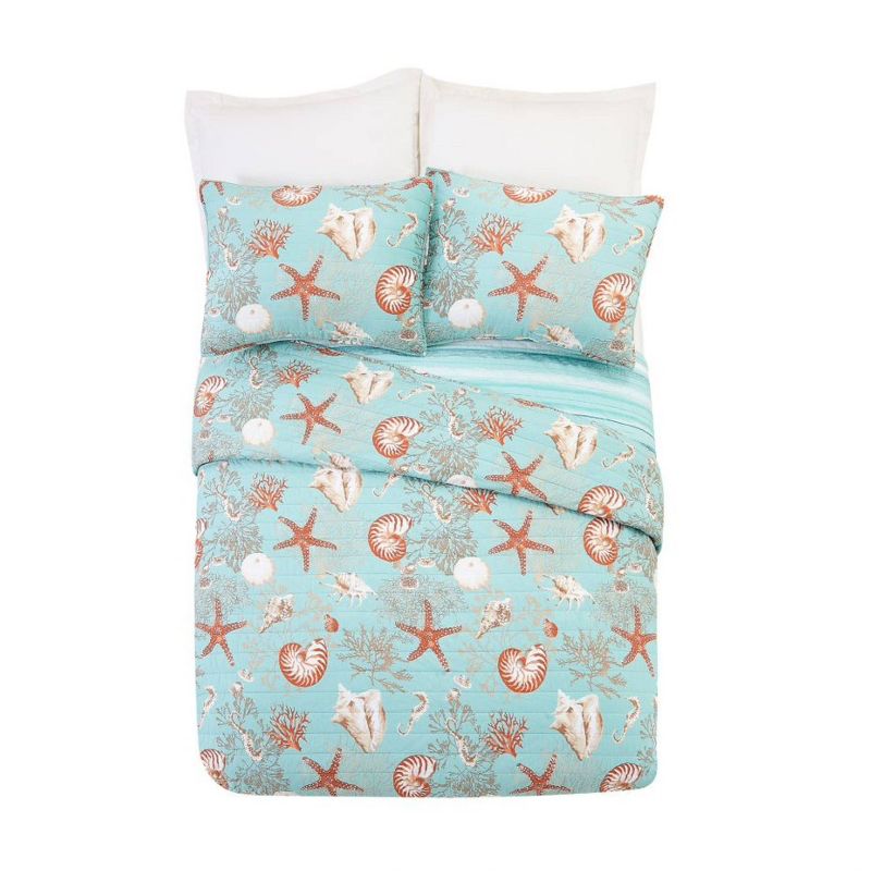 Modern Heirloom Starfish And Shells Quilt Sets, 2 of 9
