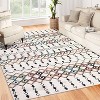 Coucheta Machine Washable Rug Non-Slip Low Pile Vintage Runner for Hallway Kitchen Entryway,  Multi-Color & Size - 2 of 4