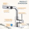 WOWOW 11.3 in. Single Handle Pull Down Sprayer Kitchen Faucet with Advanced Spray - 4 of 4