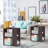 Tangkula 2-Piece 2-Tier Sofa Side End Table Modern Nightstand with Open Storage Shelves - 2 of 4