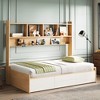 Luck Live  76.77 in. bed With 4 drawers, with bookshelf - 3 of 4