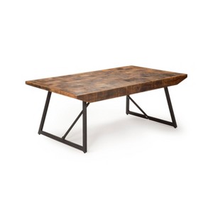 Walden Parquet Cocktail Table Gray/ Natural - Steve Silver - 1 of 3