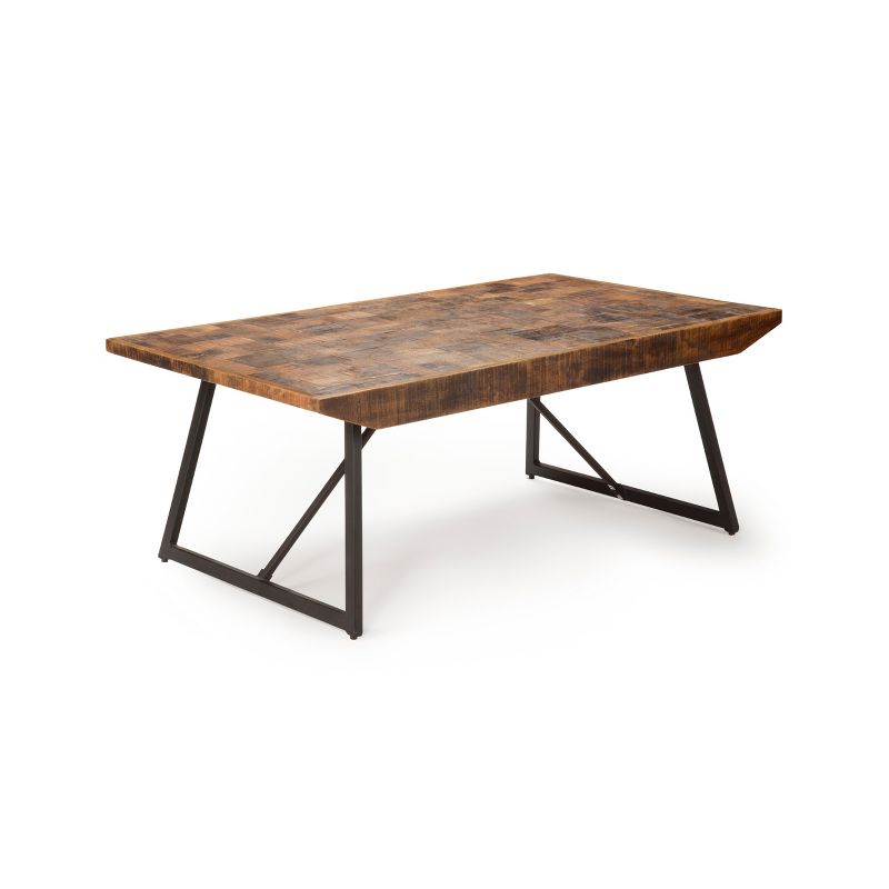 Walden Parquet Cocktail Table Gray/ Natural - Steve Silver, 1 of 5
