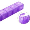Sukuos XL Pill Box, Case w/Clear Lid, Arthritis-Friendly, BPA-Free, Easy-Clean - 3 of 4