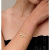 Dainty Initial Heart Gold Bracelets for Women Trendy, 14K Real Gold Letter Charm Bracelet Jewelry - 2 of 4