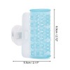 Unique Bargains Women's Heatless Voluminous Hair Roller 2.72"x2.17" White Blue 4pcs - 4 of 4