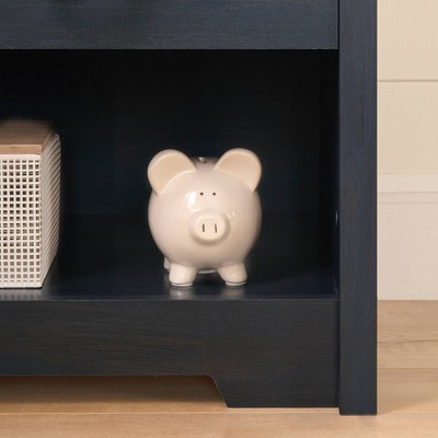 Navali Coastal Blueberry 1-Drawer Nightstand with Rope Handle