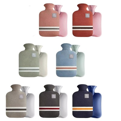 EBF Home Hot Water Bottle Bag for Hot and Cold Compress, Hand Feet Warmer, Ideal for Menstrual Cramps, Neck and Shoulder Pain Relief
