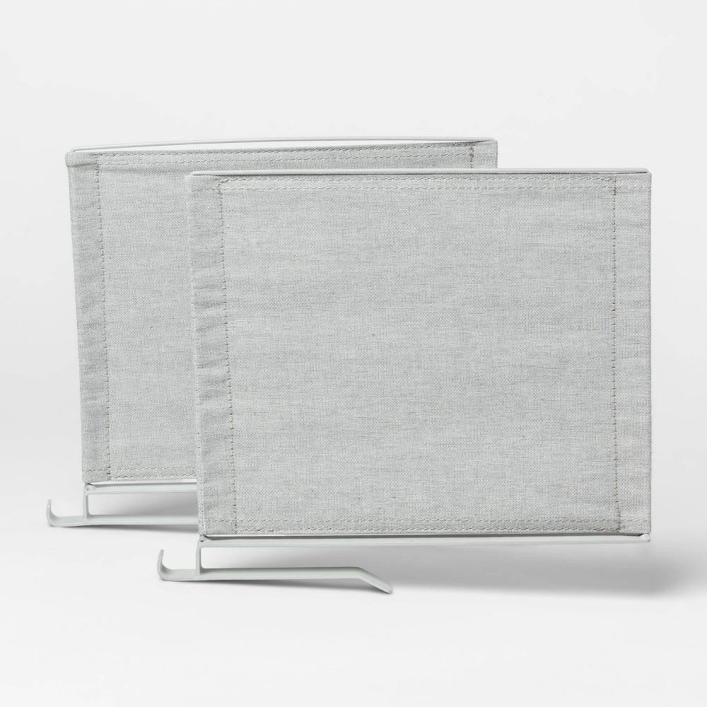 Recycled fabric Shelf Divider with Metal frame Gray - Made By Design