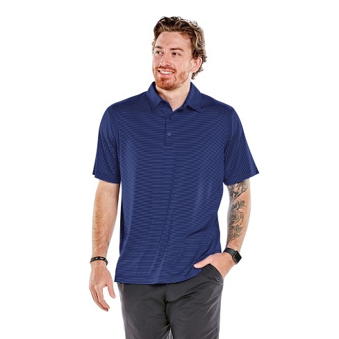 Storm Creek Men's Optimist Short Sleeve Polo Shirt | Navy Blue Medium ...