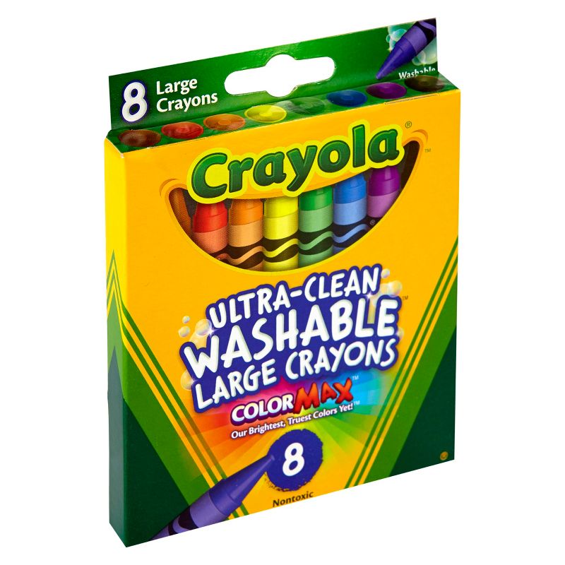 Crayola 8ct Washable Large Crayons, 3 of 9