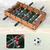 Mini FootballTable for Kids Portable Football Table Top with 2  Footballs,Score Keepers 10*9in Two-Player Game for Game Room