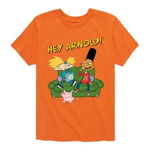 Boys' - Hey Arnold! - Arnold, Gerald and Abner Short Sleeve Graphic T-Shirt - 1 of 4
