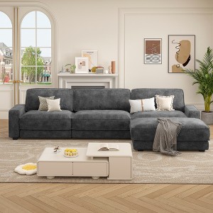 Vipbear Cloud Modular Sectional Sofa Couch with Ottomans,L/U-Shaped Couch,Minimalist Wide Deep Seat Comfy Convertible Couches for LivingRoom - 1 of 4