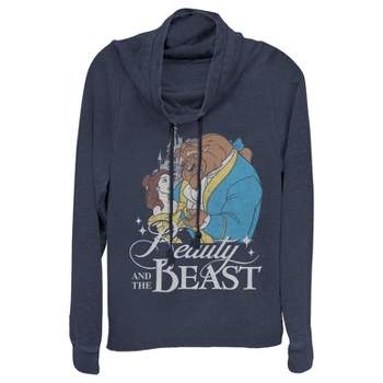 Juniors Womens Beauty and the Beast Classic Cowl Neck Sweatshirt