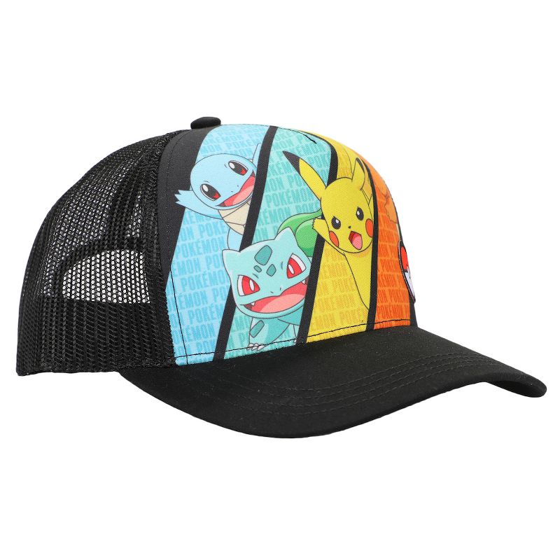 Pokemon Multicharacter Mesh and Microfiber Youth Baseball Hat, 4 of 6