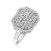 Ross-Simons 1.00 ct. t.w. Diamond Octagon Ring in Sterling Silver - 3 of 4