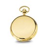 Black Bow Jewelry Charles Hubert 14k Gold Finish White Skeleton Dial Pocket Watch - image 2 of 3