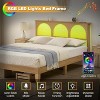 DobleePy Full Dark Gray Upholstered Bed Frame with Headboard, Platform Bed with Wood Slats, No Box Spring Needed, Easy Assembly - 3 of 4