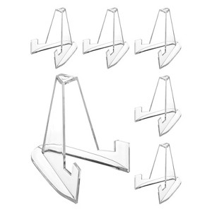 Unique Bargains Acrylic Multipurpose Use Durable Acrylic Trading Card Holder Stands - 1 of 4