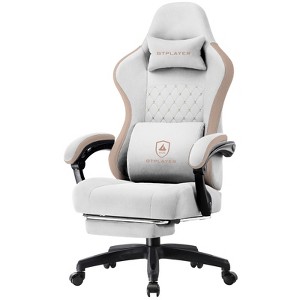 GTPLAYER Gaming Chair, Computer Office Chair with Pocket Spring Cushion, Linkage Armrests and Footrest - 1 of 4
