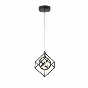 Artcraft Lighting Tulip 1 - Light Pendant in  Matte Black - 1 of 4