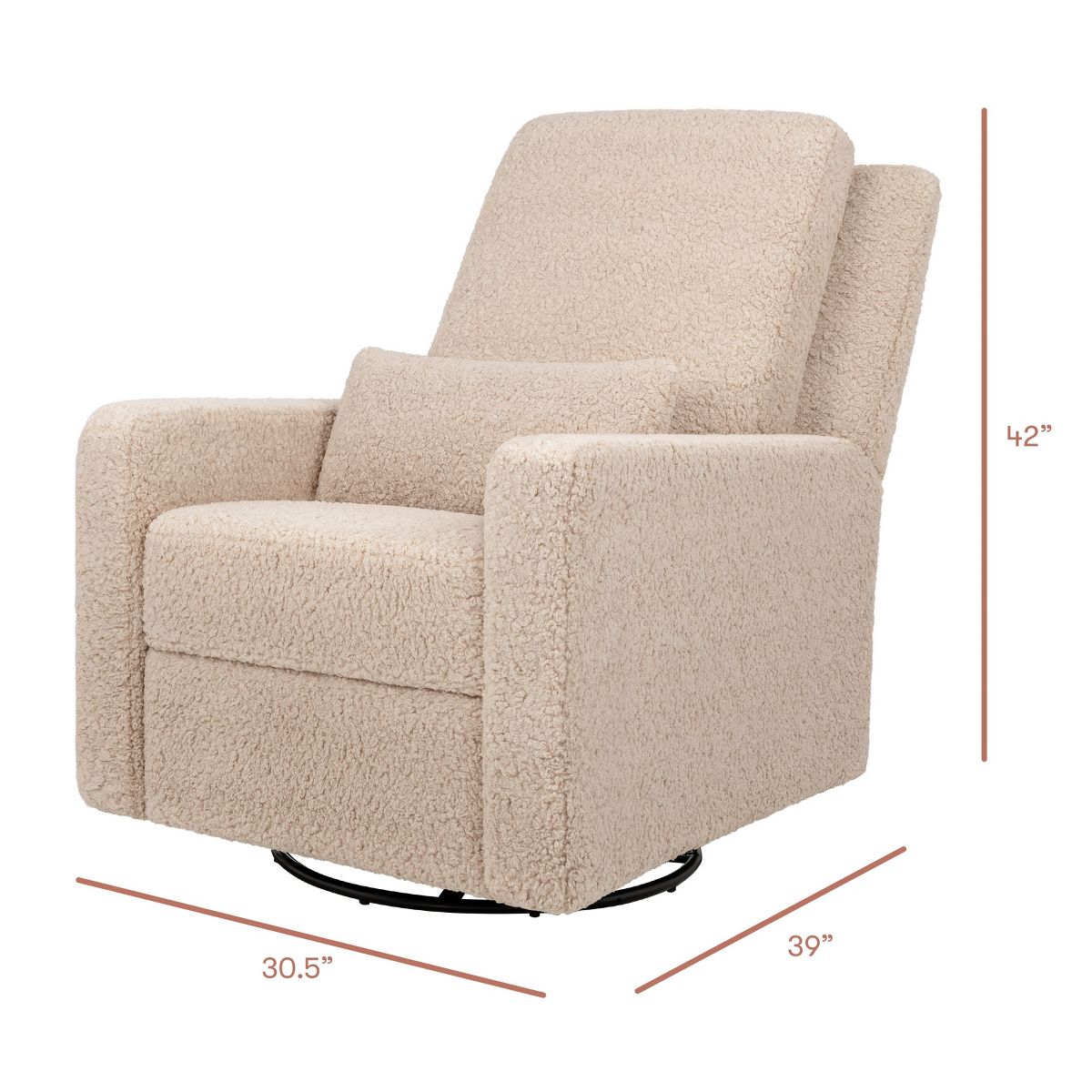 Babyletto Sigi Recliner and Swivel Glider - Chai Shearling - thumbnail 10