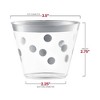 Smarty Had A Party 9 oz. Clear w/ Silver Dots Plastic Party Cups - 240 pcs - 3 of 4