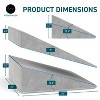 AllSett Health® Adjustable 3-in-1 Memory Foam Bed Wedge Pillow with Machine-Washable Cover - 3 of 4